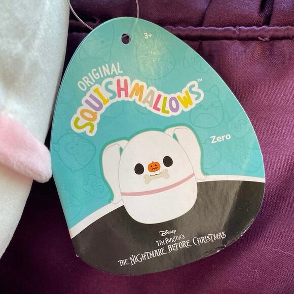 Squishmallows 2024 Zero Nightmare Before Christmas Dog Plush Toy NEW RARE Bone - Picture 7 of 10